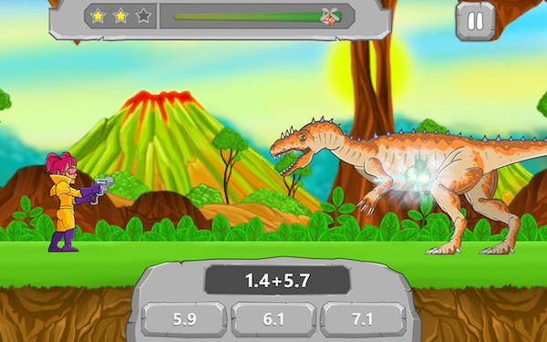 Math games with dinosaurs 