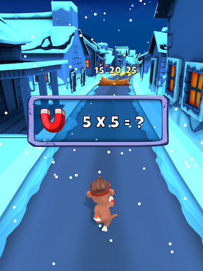 Winter maths games for kids with puzzles