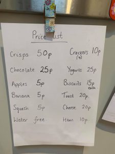 tuck shop list