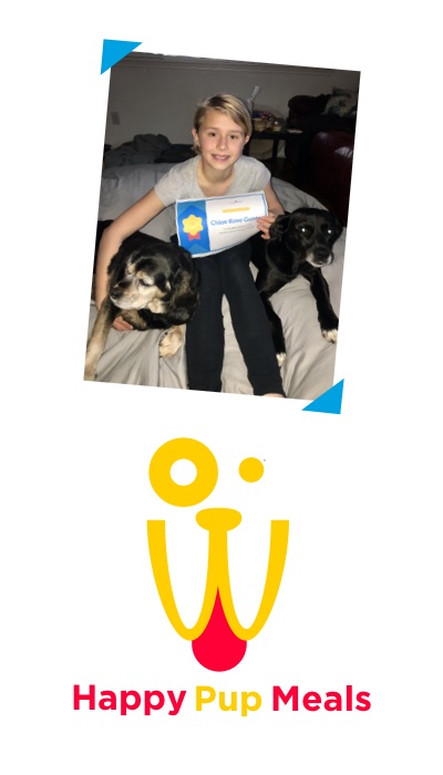 Happy pup winner